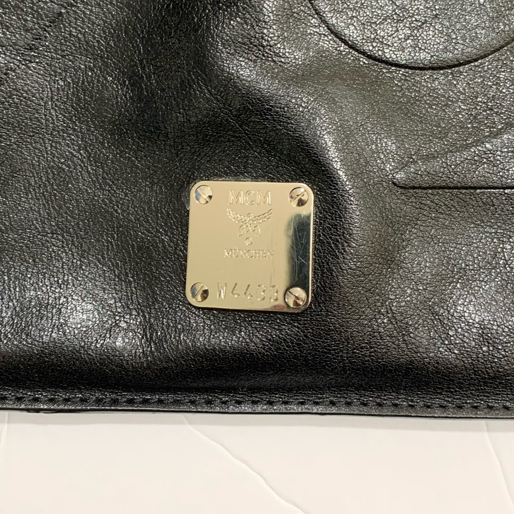 COPY - MCM Black Leather Bag - Picture 4 of 5